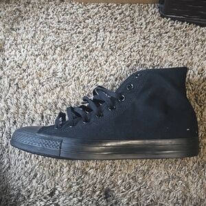 Converse Black High-Top Sneakers with Canvas Upper